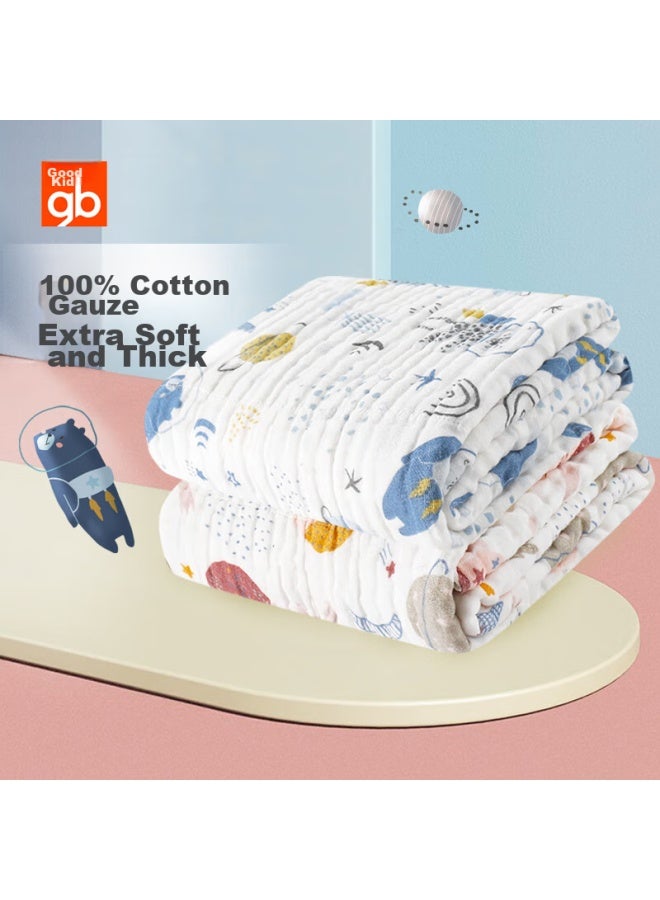 GB Goodbaby Baby Bath Towel, Pure Cotton, Six-layer Gauze, Newborn Baby Bath Towel, Large Towel For Children, 6-layer Gauze Blanket - Image 3