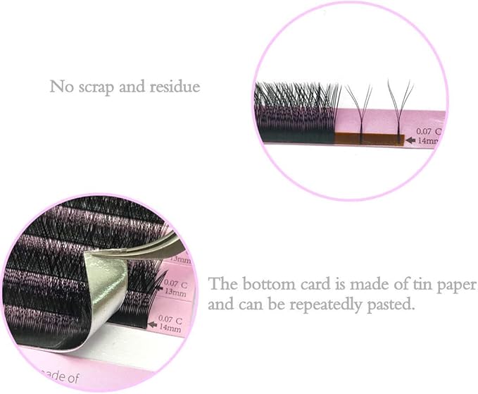 Y Lash Extensions C Curl 07mm Premade Volume 2D Fans Eyelash Extension 07 Mix YY Type Wispies Soft Eye Lashes 12mm Supplies by EMEDA