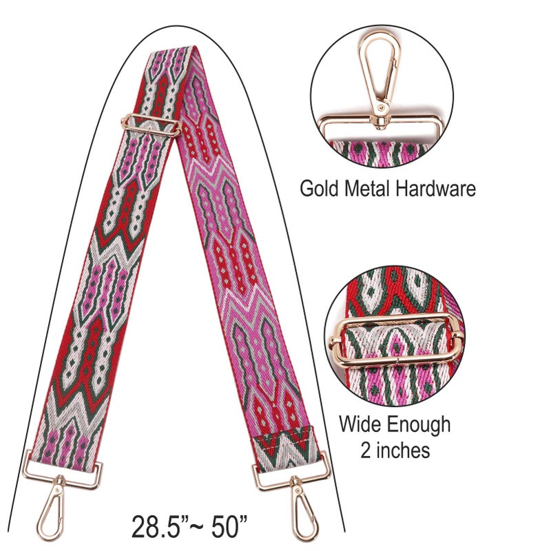 GINJKGO Purse Straps Women's Crossbody Handbags - Purse Straps Replacement Crossbody for Bags, Wide Guitar Shoulder Strap for Crossbody Bag - Image 3