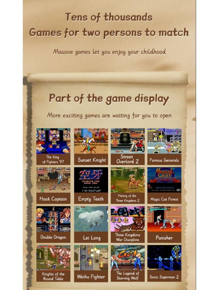 4K HD video game console, dual 2.4G wireless controllers, plug-and-play video game stick, built-in 15,000 games, retro handheld game console - Image 5