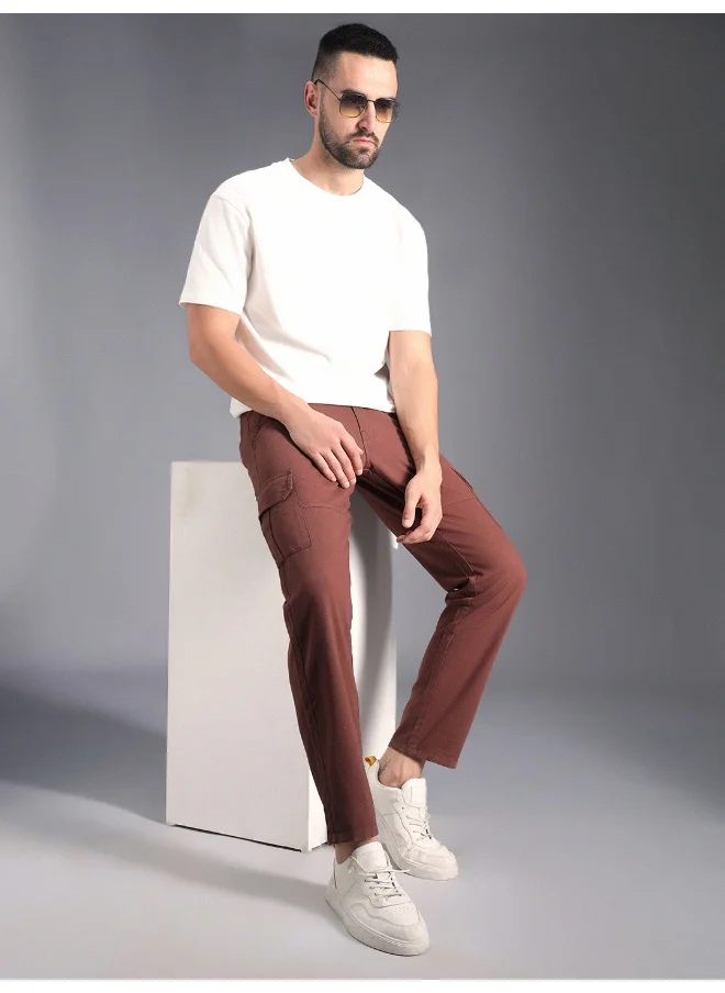 هاي ستار Men's Khaki Trousers - Comfortable and Stylish Everyday Wear