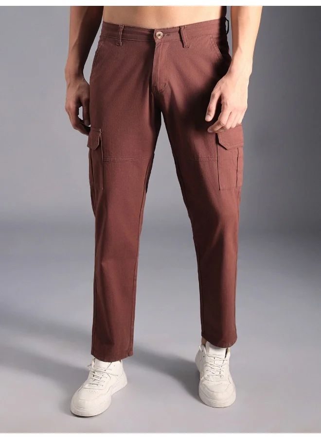 HIGH STAR Men's Khaki Trousers - Comfortable and Stylish Everyday Wear