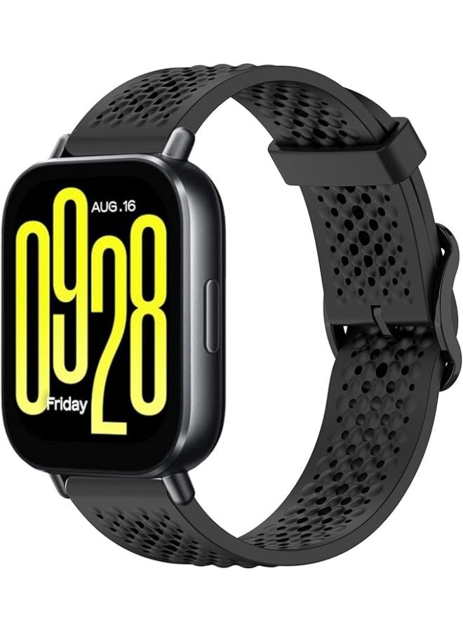 22 mm Silicone Breathable Sport Bracelet For Xiaomi Redmi Watch 5 Active/Redmi Watch 5 Lite Strap, 22mm Adjustable Armband Watchbands Quick Wristband Watch Strap Bands - Image 1