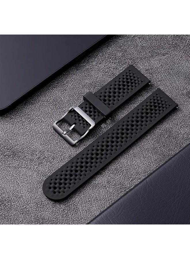 22 mm Silicone Breathable Sport Bracelet For Xiaomi Redmi Watch 5 Active/Redmi Watch 5 Lite Strap, 22mm Adjustable Armband Watchbands Quick Wristband Watch Strap Bands - Image 3