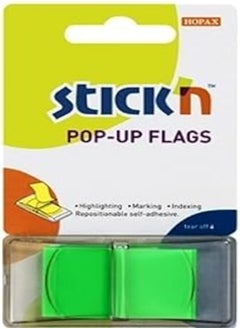 Stick'n HOPAX-Stick'n 26011 Sticky Note 45X25 mm - Neon Lime, 50 Sheets 