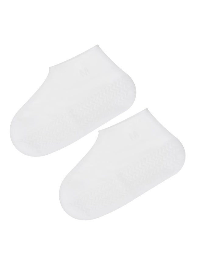 Generic 1 pair of bottom rainproof shoe covers, waterproof, non-slip, and wear-resistant, cycling sports boots, reusable and foldable, super elastic one-size-fits-all for men and women  - Image 3