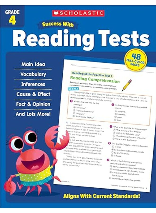 Scholastic Success W Read Tests Grd 4 