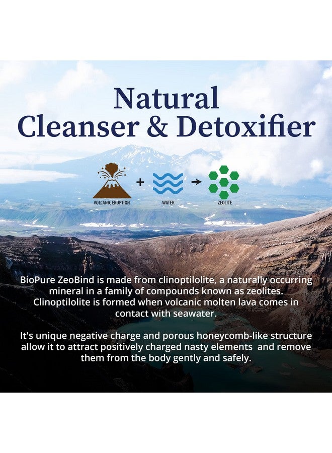 BioPure ZeoBind - 100% Natural Mineral Blend of Clinoptilolite and Mordenite Powder That Detoxes and Cleanses The Body to Support Immunity, Gastrointestinal Health, and Microbiome Balance - 200g - Image 4
