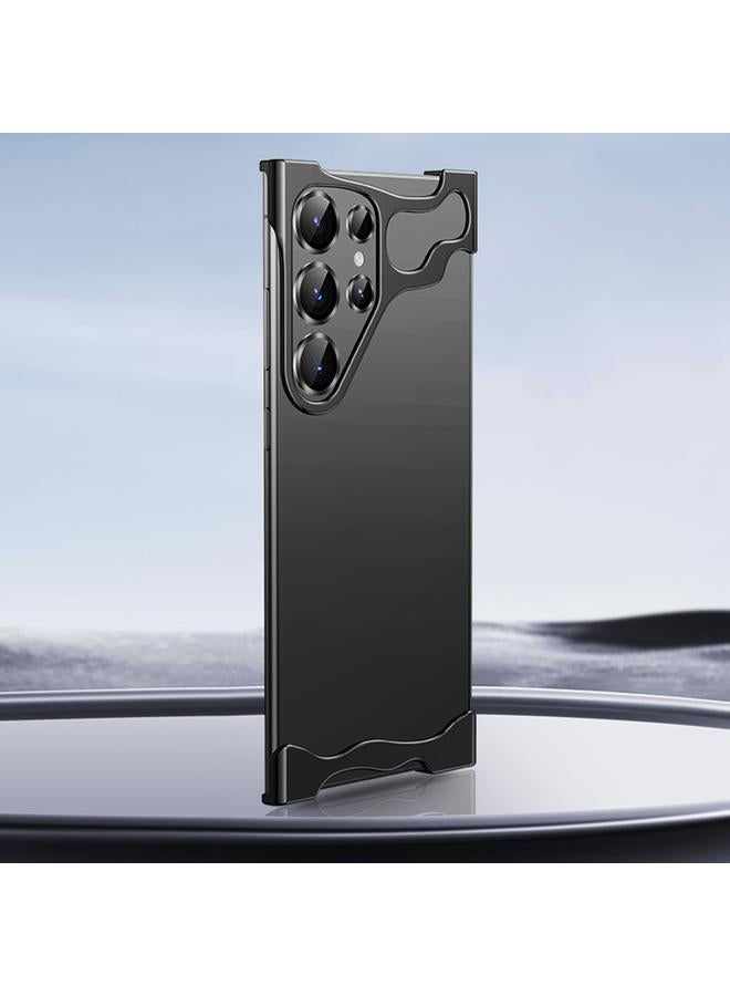 اس-توب جراب لهاتف Samsung Galaxy S23 Ultra 5G، جراب معدني بدون إطار مع وسادة زاوية مع غشاء عدسة - Image 1