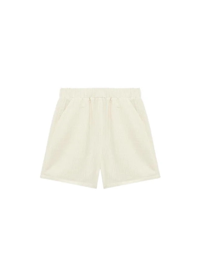 Koton  Basic Muslin Shorts for Men | Best Price UAE