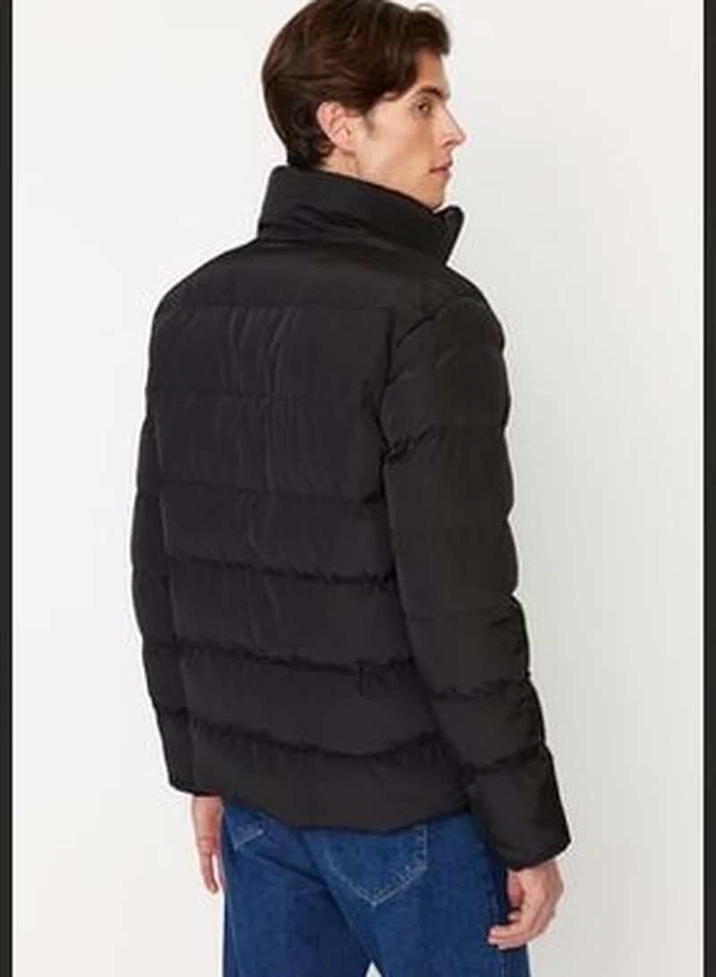 trendyol Black Men's Regular Fit Windproof Puffy Coat.