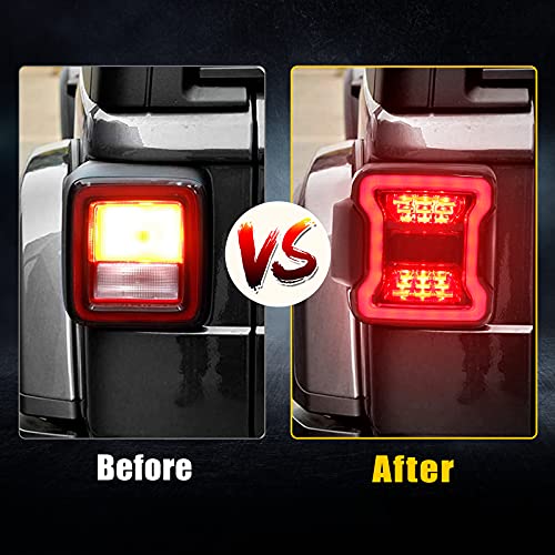 SUPAREE LED Tail Lights Fits for Jeep Wrangler JL 2018-2024 with Reverse Light Turn Signal Lamp Running Lights Side Marker Light - Image 5
