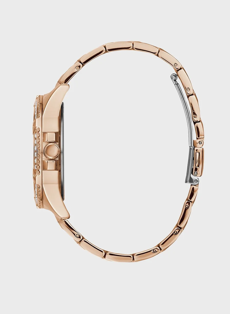 GUESS Crystal Detailing Glitz Watch