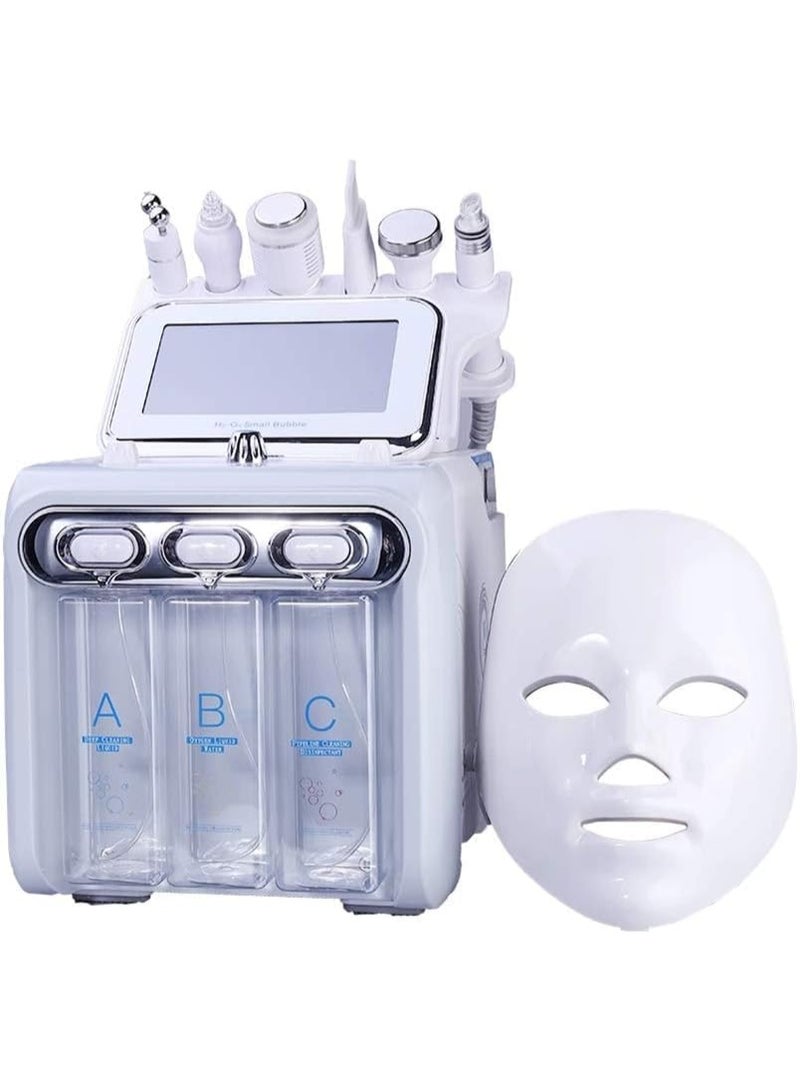 7-in-1 skin rejuvenation device with water, hydrogen, oxygen, and microbubbles; it suctions out blackheads, deeply cleanses, and rejuvenates the skin. - Image 1