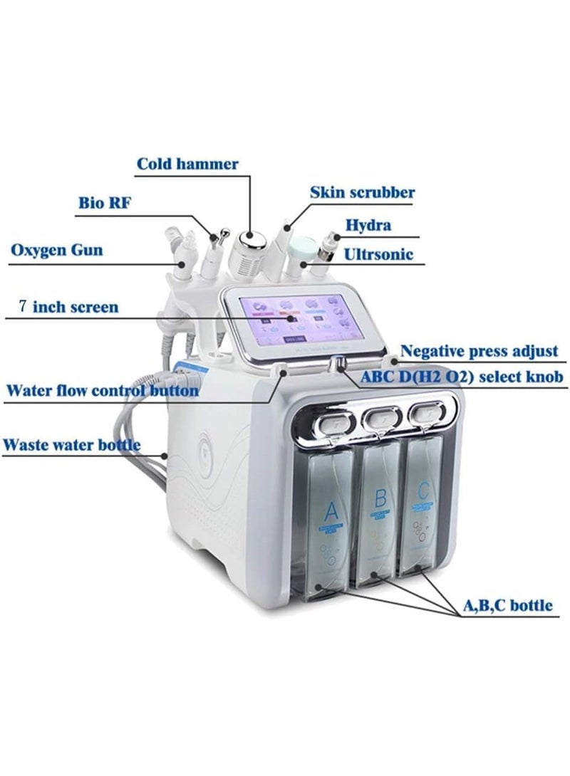 7-in-1 skin rejuvenation device with water, hydrogen, oxygen, and microbubbles; it suctions out blackheads, deeply cleanses, and rejuvenates the skin. - Image 3