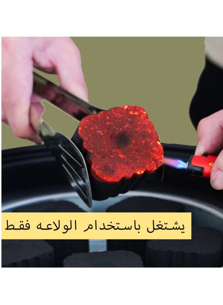 أف واي سي فحم أرجيلة ذاتي الاشتعال - عبوتان (12 قرصًا لكل عبوة) | سريع الاشتعال، احتراق طويل، دخان أقل للشيشة والشواء - Image 3