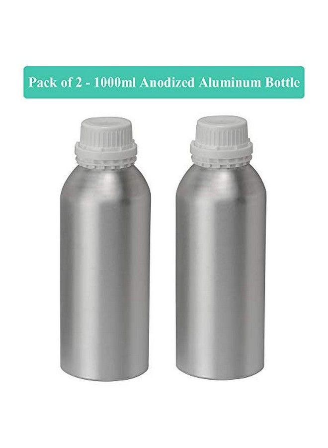 Devinez زجاجة فارغة متعددة الأغراض من الألومنيوم المؤكسد بسعة 1000 مل (عبوة من قطعتين) مع فوهة قطرة على شكل حرف B وغطاء مع ختم لخلطات الزيوت العطرية التجميلية والعناية بالبشرة ومستحضرات التجميل والمنزلية - Image 4