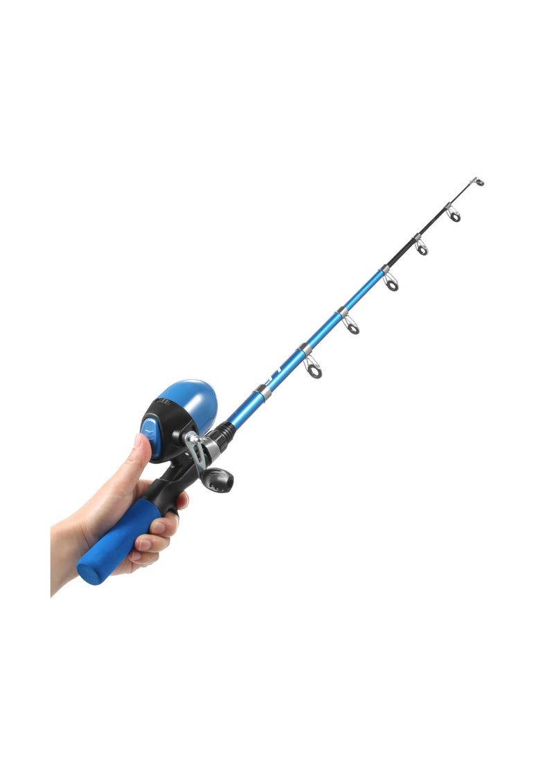 LEO Portable Telescopic Fishing Rod and Reel Combo for Kids Children Fishing Starter Kit Spincast Fishing Reel Fishing Pole Fishing Lures Jig Hooks Barrel Swivels Tackles  - Image 5