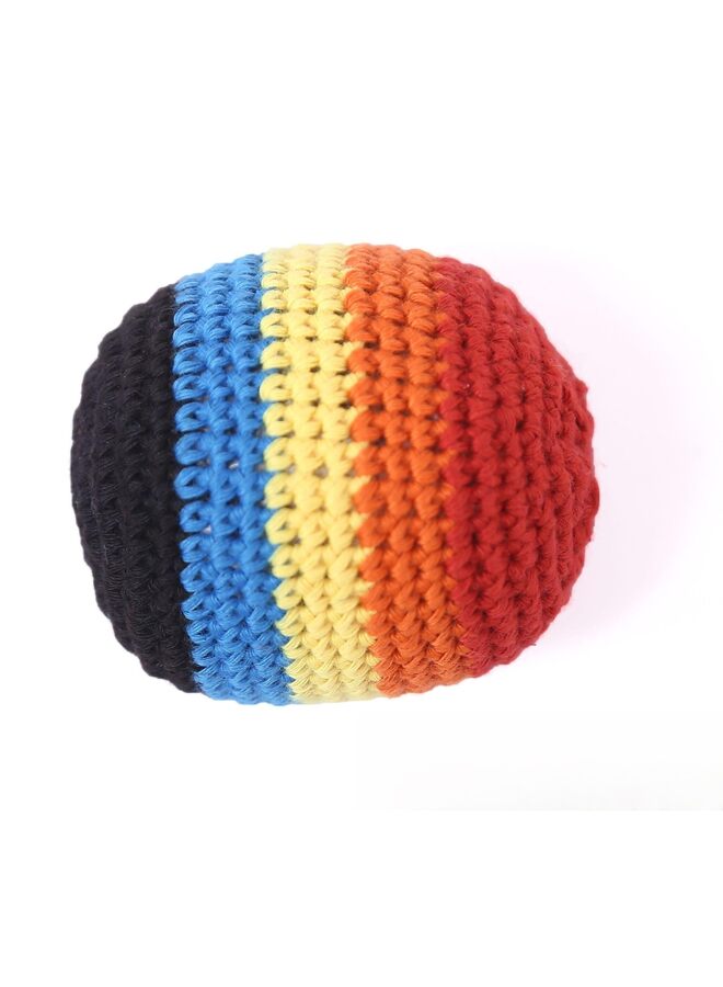 LAMAY Hacky Sacks, Multicolored Crochet Assorted Geometric Pattern Hacky Ball, Foot Bag Kick Sack, Indoor and Outdoor Toys for Kids and Adults(6PCS) - Image 5