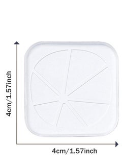 KASTWAVE Self Adhesive PU Door Stopper 6 Pack Clear Square Soft Rubber Wall Protector Door Handle Bumper Pads for Wall Fridge Cabinets Headboard  - Image 4