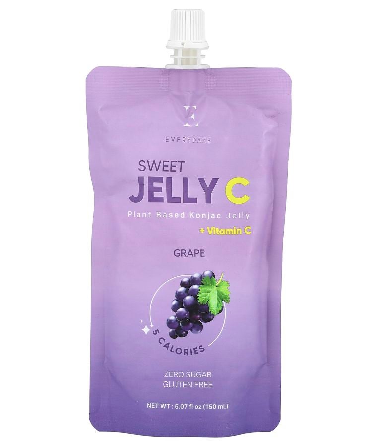 Sweet Jelly C Plant Based Konjac Jelly Grape 5.07 fl oz (150 ml)