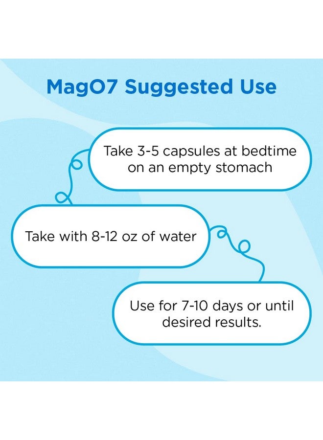 ان بي بيور nbpure MagO7 - تطهير القولون الطبيعي وإزالة السموم - تخفيف الإمساك العرضي وتليين البراز ودعم الانتفاخ للرجال والنساء - أكسيد المغنيسيوم الأوزوني، 30 كبسولة - Image 3