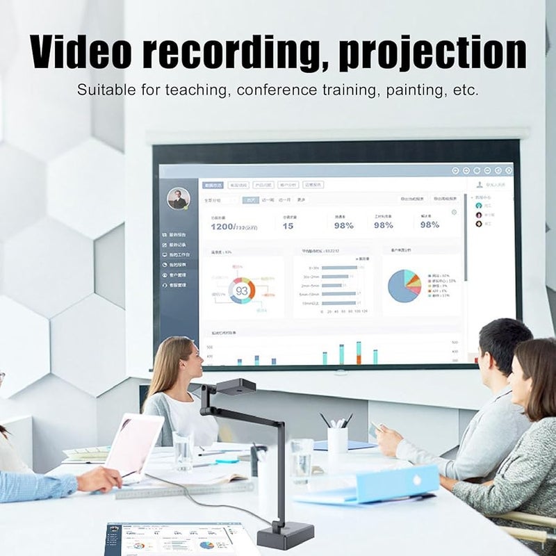 4K USB Document Camera 16MP Webcam Auto Focus Live Streaming For OS X Android - Image 4