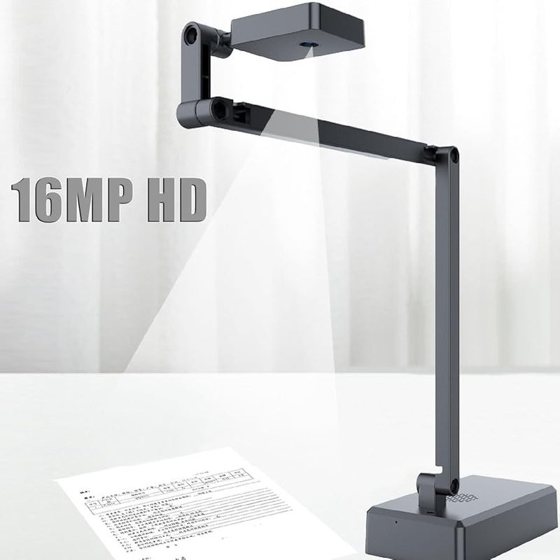 4K USB Document Camera 16MP Webcam Auto Focus Live Streaming For OS X Android - Image 1