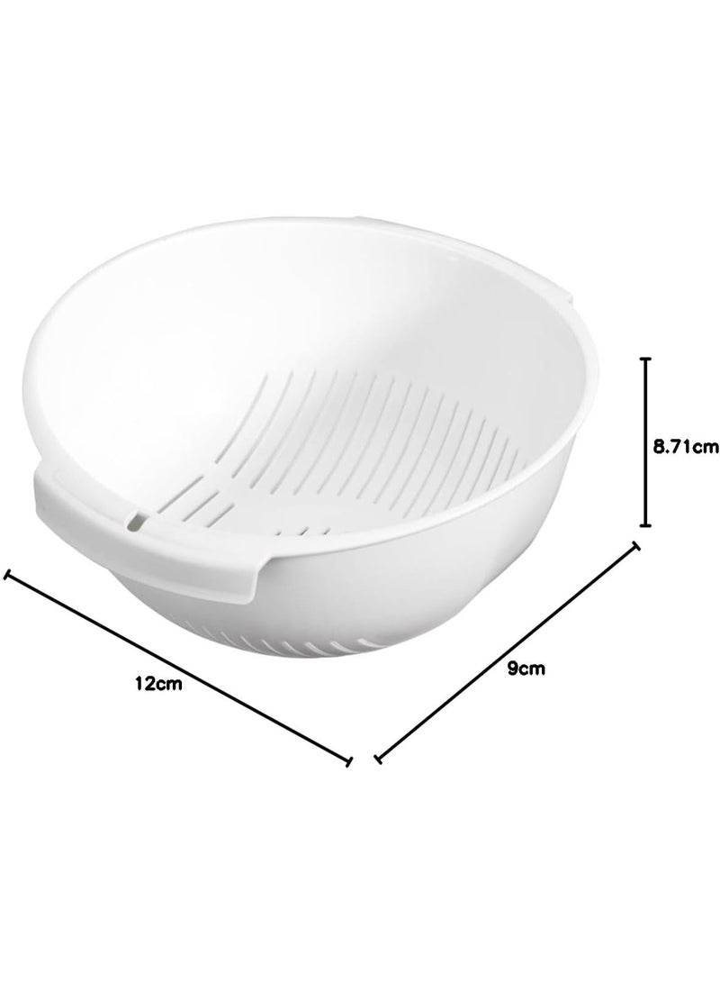 كيرفر مغرفة طعام دائرية بلاستيكية أساسية - مغرفة خفيفة الوزن ومقاومة للحرارة لرفع الطعام وتصفيته وقليه بأمان - أداة مطبخ متينة للمعكرونة والخضروات والقلي العميق والسوائل الساخنة والطهي اليومي - Image 3