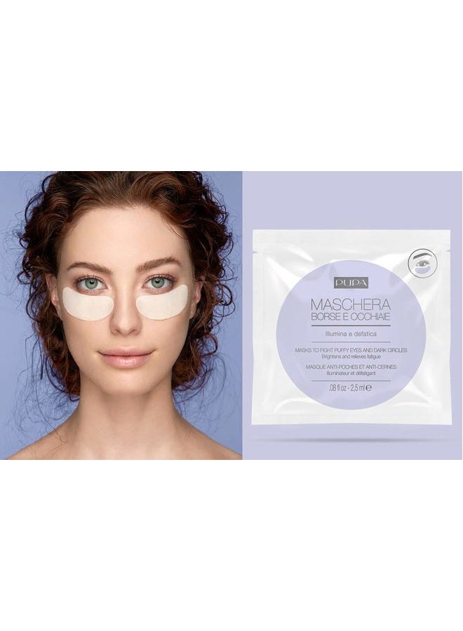 PUPA Face Mask To Fight Puffy Eyes And Dark Circle - Brightens And Refreshes Fatigued Eyes - Combats Puffiness And Skin Discoloration - Effective Sheet Mask To Increase Radiance - 0.08 Oz - Image 2