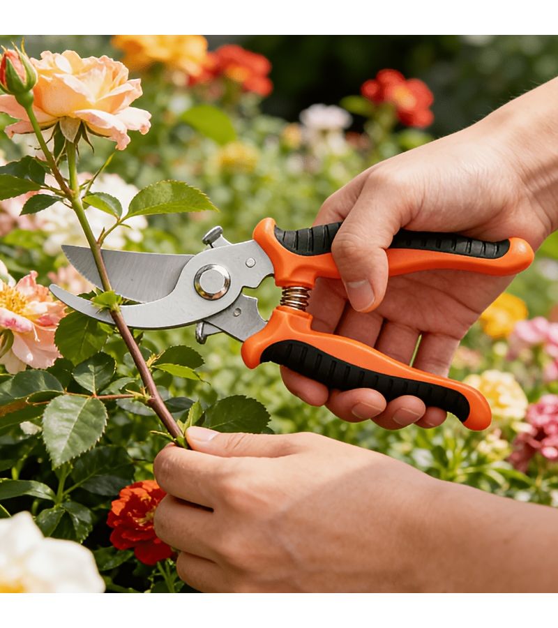A 2pcs Heavy Duty Stainless Steel Gardening Pruning Shears Set Suit Scissors Trimmers And Pliers - Image 3