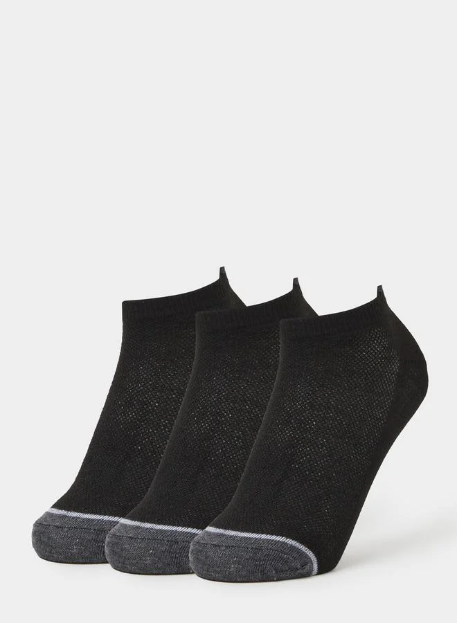 ستايلي Pack of 3 - Contrast Detail Socks