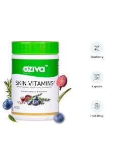 OZiva Skin Vitamins 60 Capsules for Men & Women (with Hyaluronic Acid, Vitamin E & C for Radiant Skin & Hydration, Certified Clean & Vegan, 50 grams  - Image 2