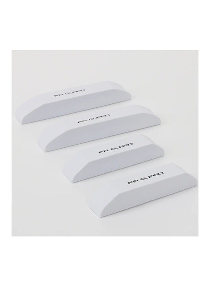 AROAQ Universal 4Pcs Car Door Edge Guard Rubber Strip Set Scratch Protection for Auto Vehicle Door Edge Safety Accessories - Image 1