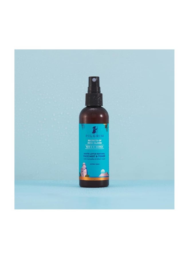 PILGRIM Korean Beauty White Lotus Refreshing Face Mist And Toner  Toner for glowing skin  Alcohol-Free Mist And toner for open pores Tightening  Korean skin care products  Women And Men  100 ml  - Image 2