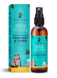 PILGRIM Korean Beauty White Lotus Refreshing Face Mist And Toner  Toner for glowing skin  Alcohol-Free Mist And toner for open pores Tightening  Korean skin care products  Women And Men  100 ml  - Image 1