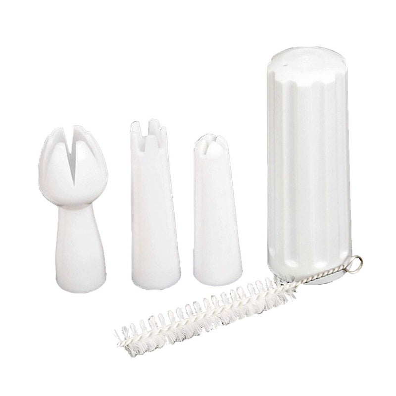 Sivaphe Whipped Cream Dispenser Replacement Parts  Desserts Maker 3 Decoration Tips  Gourmet Whip Culinary 8 Gram Charger Holder Durable Plastic for Sivaphe Cream Whipper 