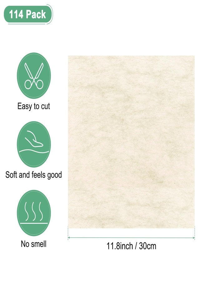 M METERXITY 114-Sheet Korean Cotton Wrapping Flower Paper, 11.8 Inch/ 30cm Waterproof Floral Wrapping Cotton Paper for Bouquets/Gift Packaging [Light Beige] - Image 3