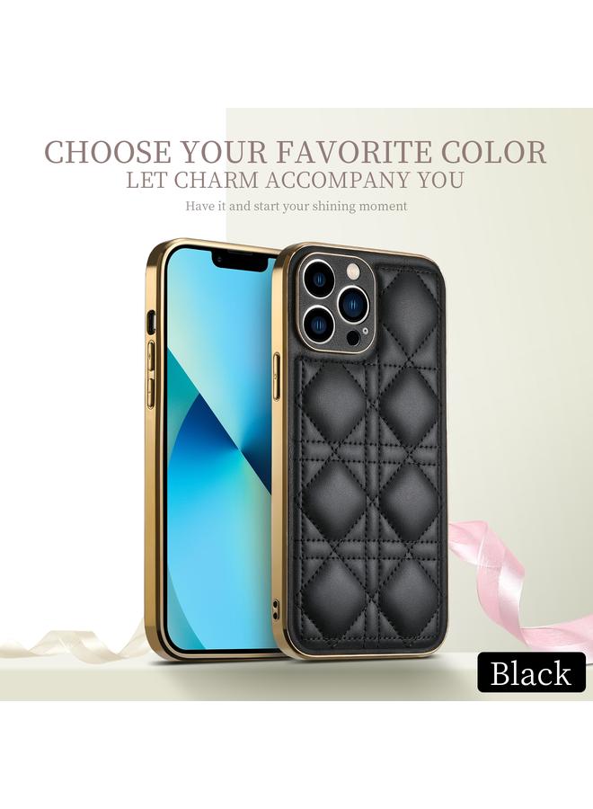 اس-توب جراب لهاتف iPhone 13 D03 مصنوع من جلد البولي يوريثان الشبكي المطلي بالكهرباء - Image 2