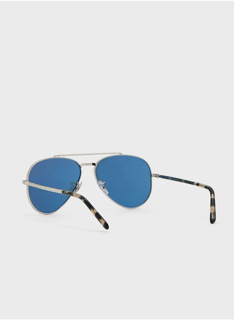 Ray-Ban 0Rb3625 New Aviator Sunglasses