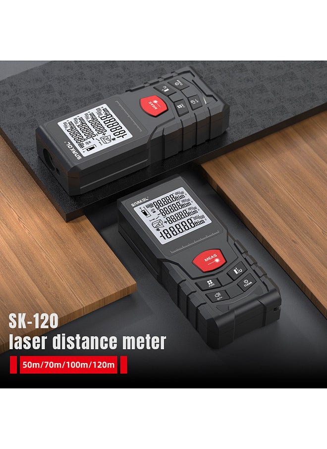 Generic Intelligent Laser Rangefinder Digital Laser Distance Meter with Single Continuous Volumes Area Pythagoras Measurement Modes Adjustable Function IP54 Waterproof  - Image 4