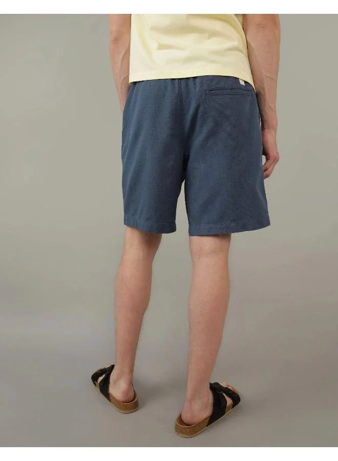 American Eagle AE 7" Linen-Blend Lived-In Trekker Short
