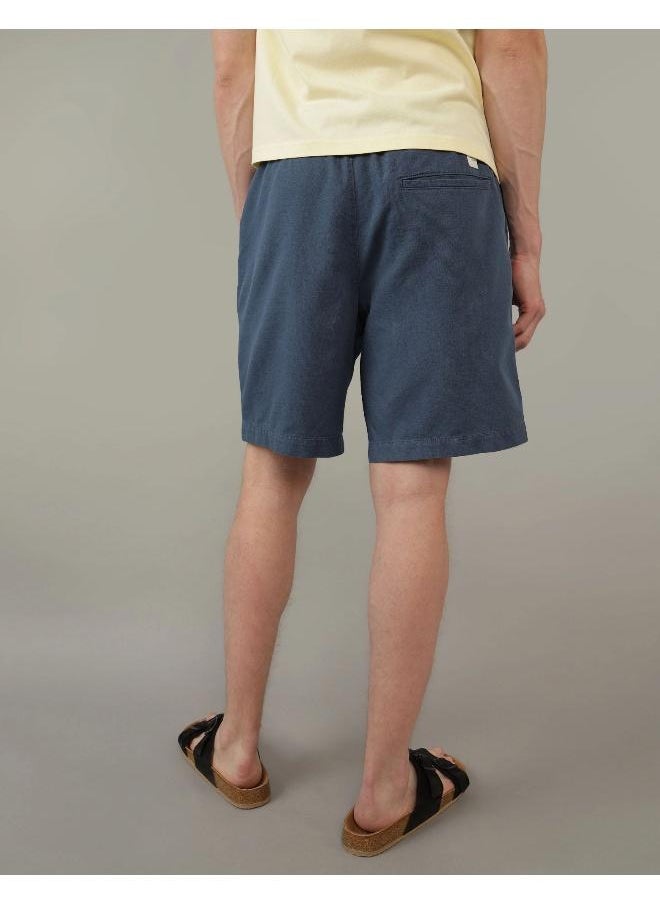 American Eagle AE 7" Linen-Blend Lived-In Trekker Short  - Image 2