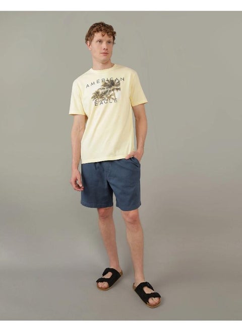 AE 7" Linen-Blend Lived-In Trekker Short