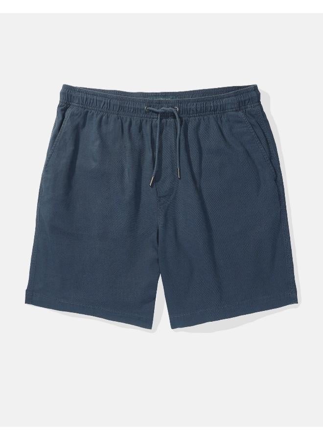 American Eagle AE 7" Linen-Blend Lived-In Trekker Short  - Image 3