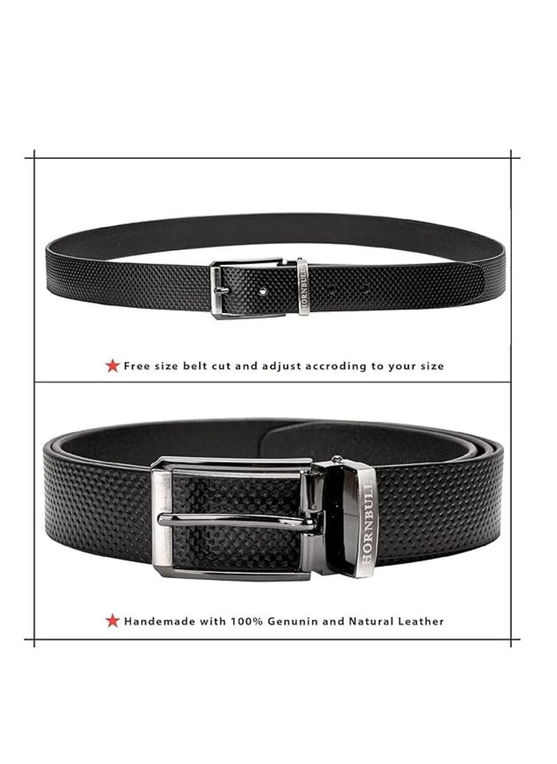 HORNBULL - Robert Men’s Leather Belt | Leather Belt for Men | Formal Men’s Leather Belt - Image 1