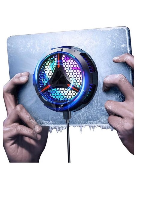 iPad Radiator Magnetic Tablet Cooler For iPad Surface Pro Compatible For Steam Deck Magnetic Semiconductor Heat Sink With Temperature Display Radiator Cooler For Mobile Gaming Tiktok Live Streaming