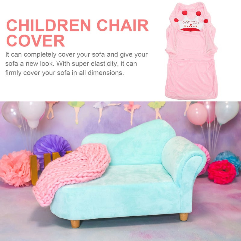 2 pcs Universal Pattern Sofa Cover Elastic All-inclusive Non- Sofa Cover for Kids Baby No Stuffing(Sky ) - Image 2