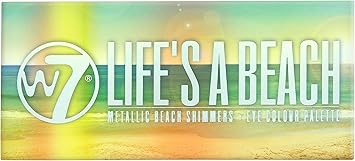 W7 W7 Lifes A Beach Metallic 12pc Eye Colour Palette 96g