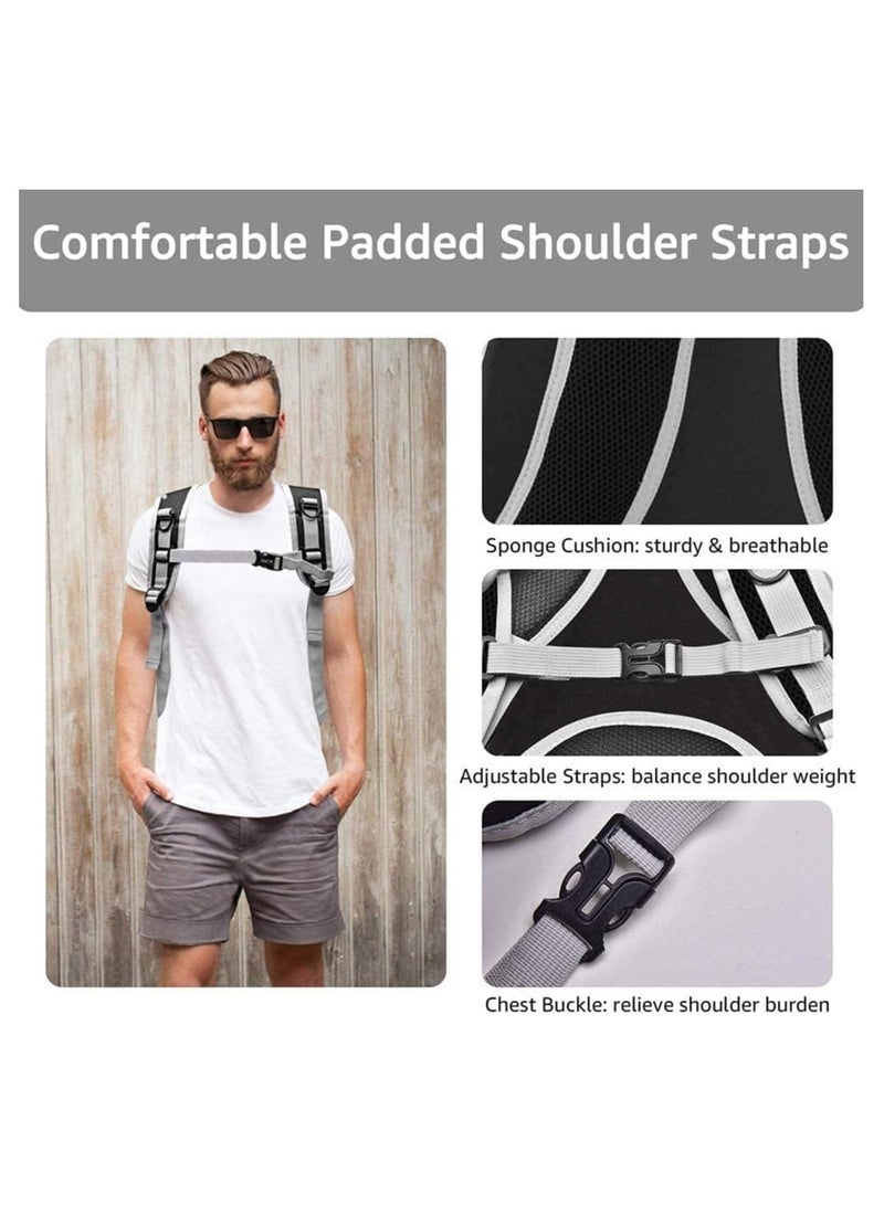 بلومنغ تايم حقيبة ظهر محمولة للحيوانات الأليفة على شكل كبسولة فضائية للقطط باللون الأسود والرمادي - Image 3